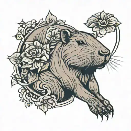 capybara tattoe design tattoo design idea