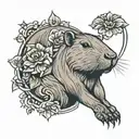capybara tattoe design tattoo design idea