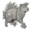capybara tattoe design tattoo design idea