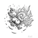 weed, Bart Simpson tattoo design idea
