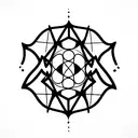 sacred geometry  tattoo design idea