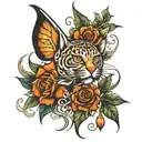 freehand  tattoo design idea