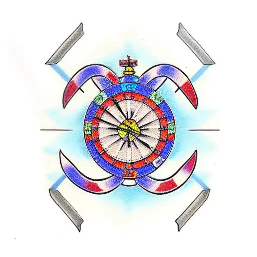 Darts tattoo design idea