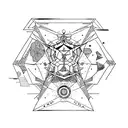 orion constellation tattoo design idea