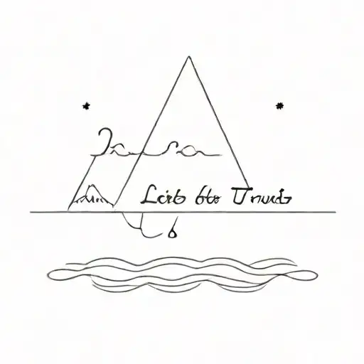 a drop of lie spoils an ocean of trust tattoo design idea