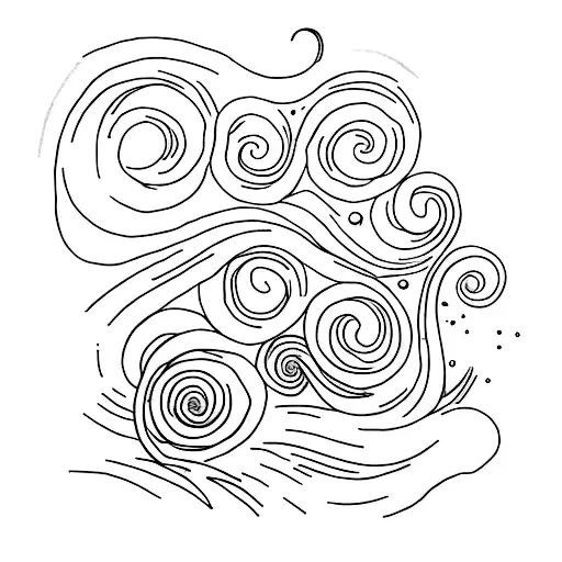 starry night by Van Gogh tattoo design idea