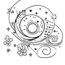 starry night by Van Gogh tattoo design idea