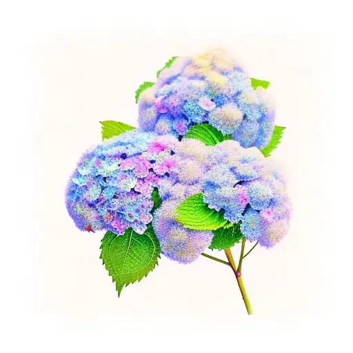 hydrangeas tattoo design idea