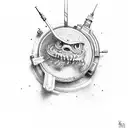 bts v tattoo design idea