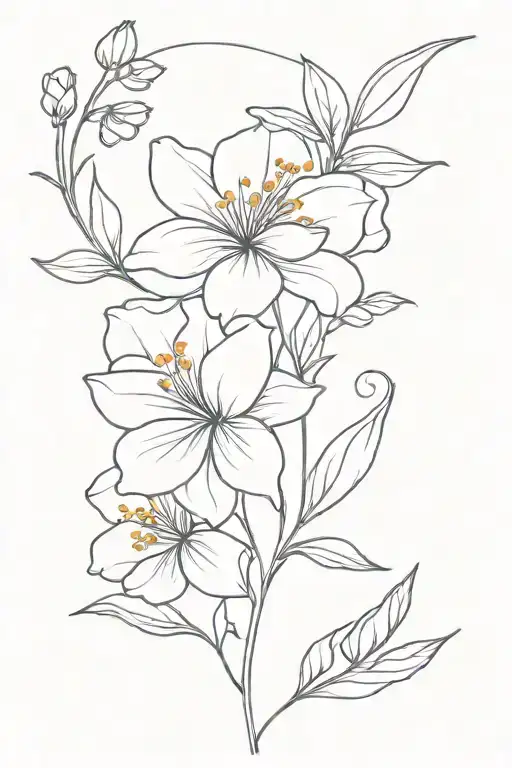 birth flower march june october birth flower tattoo design idea