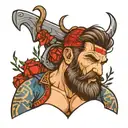 lumberjack tattoo design idea