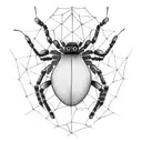 spider , bio mechanical , cyberpunk,  tattoo design idea