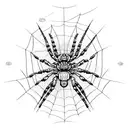 spider , bio mechanical , cyberpunk,  tattoo design idea