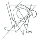 flash art top half of the word Fuck transition to lower half of the word Love whole image when viewedreads Liar  tattoo design idea