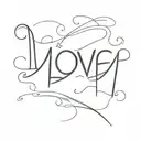 flash art top half of the word Fuck transition to lower half of the word Love whole image when viewedreads Liar  tattoo design idea