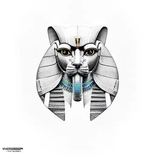 egyptian sphinx tattoo design idea
