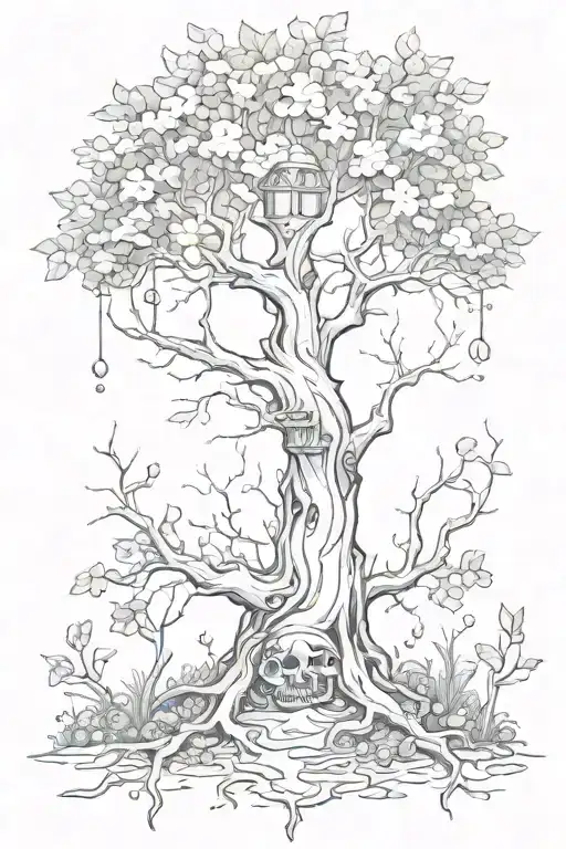 poison tree tattoo design idea