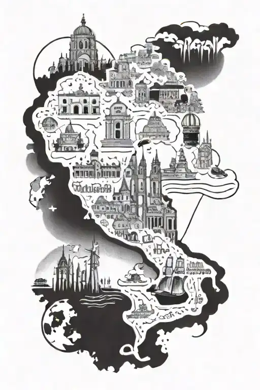 travel, hard work, family love, Italy, Mexico, lawyer  tattoo design idea