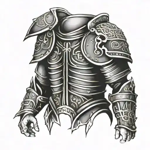 Roman armour tattoo design idea