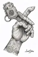 i love you in sign language Programmer with laptop tattoo design idea