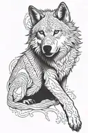 gray wolf mustafa kemal tattoo design idea
