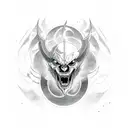 SRT still risk taking with dodge demon logo tattoo design idea