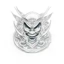 srt dodge demon logo tattoo design idea