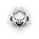 srt dodge demon logo tattoo design idea