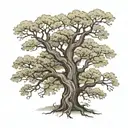 An oak tree tattoo starting on my back and wrapping around my shoulder with the Bible verse Joshua 1:9 incorperated and  tattoo design idea