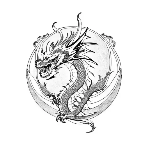 Dragon tattoo design idea