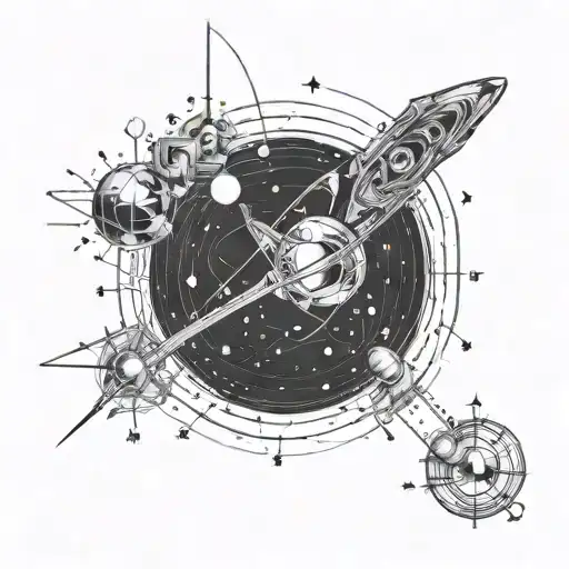 astrophysics formulas and programming tattoo design idea