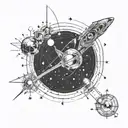 astrophysics formulas and programming tattoo design idea