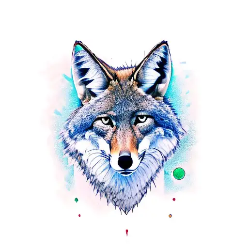 COYOTE MOTHER tattoo design idea