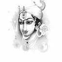 krishna tattoo design idea