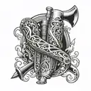 Snap on tools arm sleeve tattoo design idea