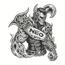 Snap on tools arm sleeve tattoo design idea