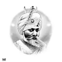 sikh warrior tattoo design idea