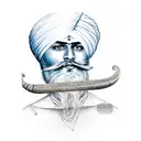 sikh warrior tattoo design idea