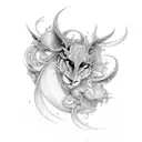 filler clouds tattoo design idea