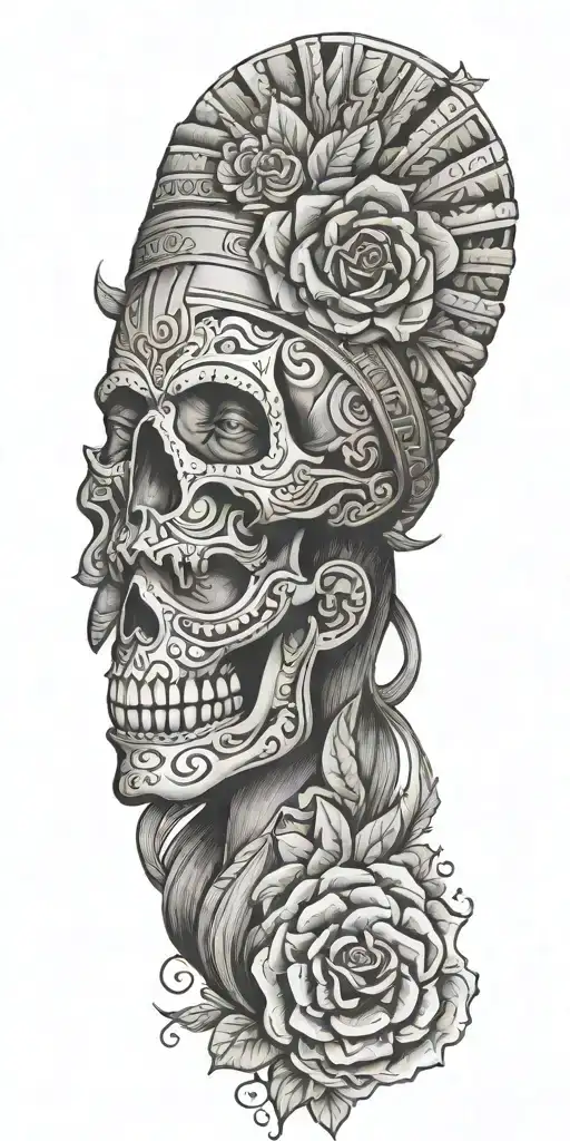Mexican heritage tattoo design idea