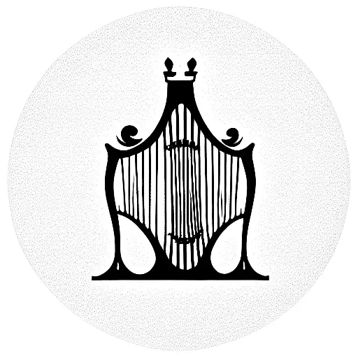 An Irish harp with Swedish three crowns tattoo design idea