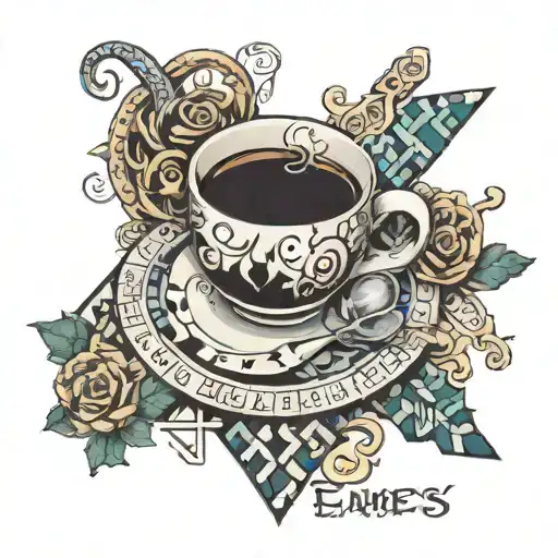 Names crossword puzzle coffee tattoo design idea