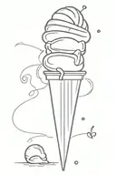 ice cream with date tattoo tattoo design idea