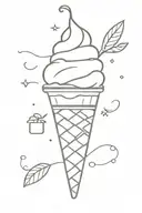 ice cream with date tattoo tattoo design idea