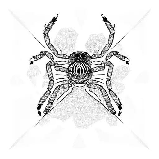 word "exit life" with a spider in the center tattoo design idea