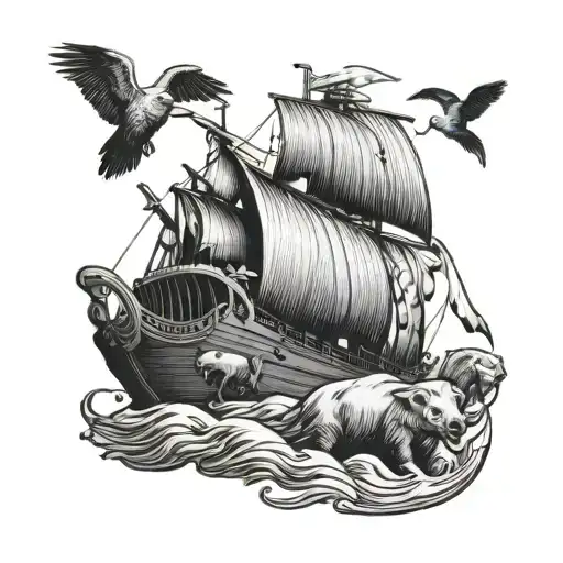 noah's ark tattoo design idea