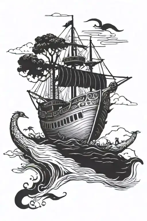 noahs ark survival evolved tattoo design idea