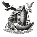 noah's ark tattoo design idea
