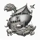 noah's ark tattoo design idea