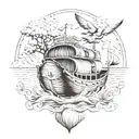 noahs ark themed tattoo tattoo design idea